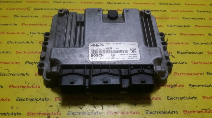 ECU Calculator motor Ford Focus 1.6 tdci 6M5112A650CH, 0281012489