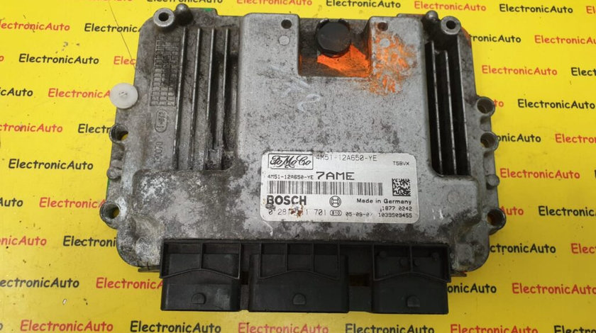 ECU Calculator Motor Ford Focus 1.6 tdci, 0281011701, 4M5112A650YE