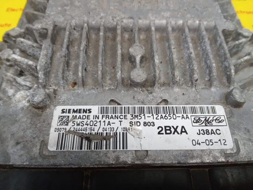 ECU Calculator motor Ford Focus 2.0TDCI 3M5112A650AA, 5WS40211AT