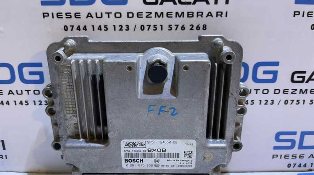 ECU Calculator Motor Ford Focus 2 1.6 TDCI 2004 - 2010 Cod 9M51-12A650-DB 0281015856