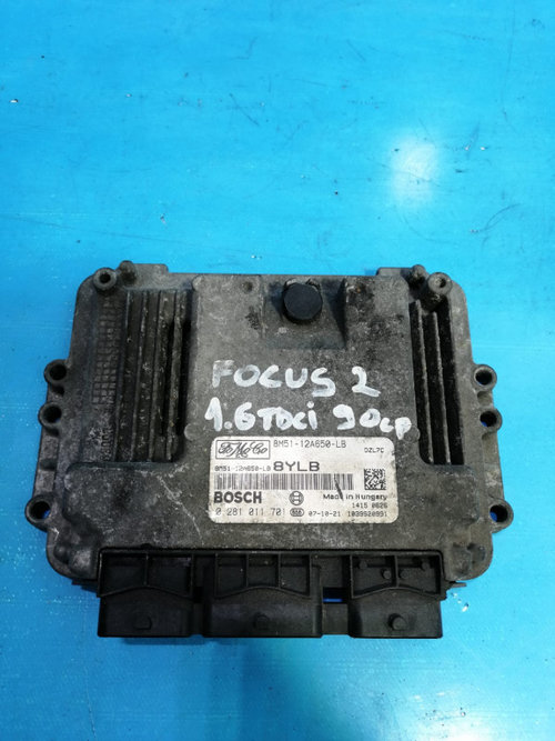 ECU Calculator Motor Ford focus 2 1.6 TDCI 8M51-12A650-LB , 0281011701