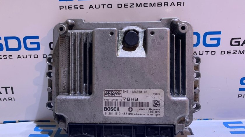 ECU / Calculator Motor Ford Focus 2 2004 - 2011 1.6 tdci Cod Piesa : 5M51-12A650-TB / 0281012488