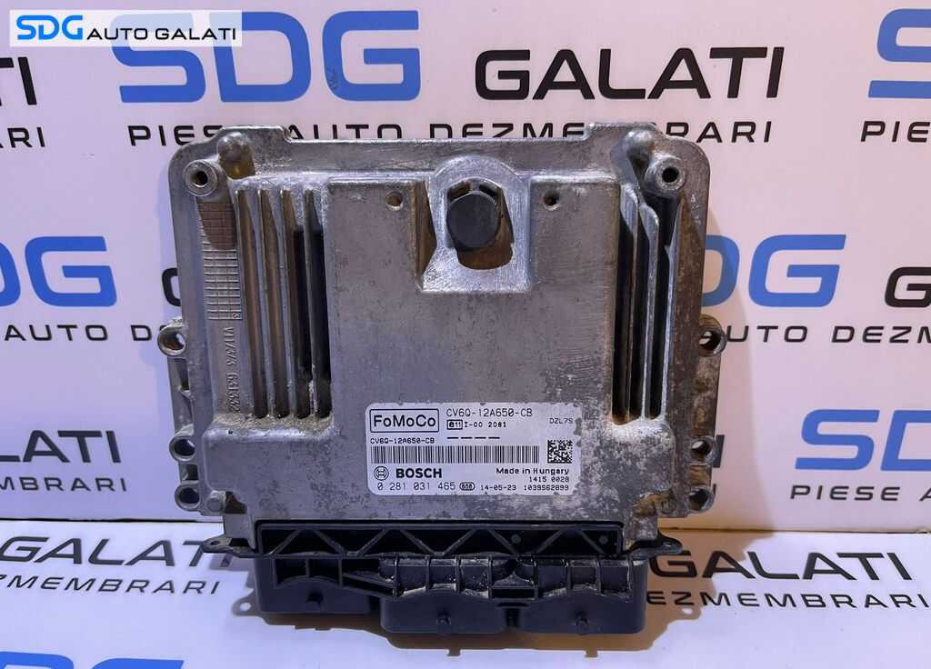 ECU Calculator Motor Ford Focus 3 1.6 TDCI 2010 - 2018 Cod CV6Q-12A650-CB CV6Q12A650CB 0281031465 [L2670]