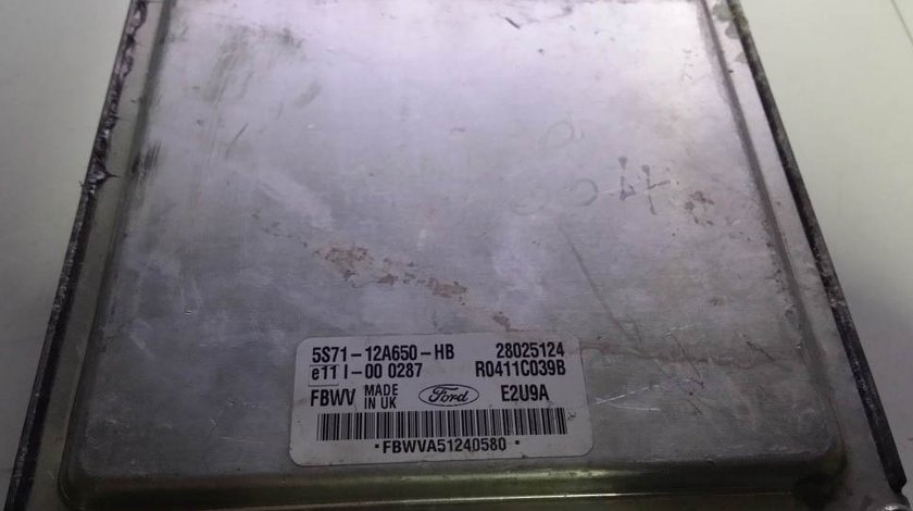 ECU Calculator motor Ford Mondeo 2.0TDCI, 5S7112A650HB, R0411C039B,