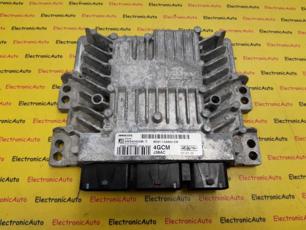 ECU calculator motor Ford S Max, 6G9112S650EM, 5WS40402MT, SID206,