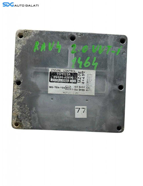 ECU Calculator Motor Fujitsu Ten Limited Toyota RAV 4 2.0 VVTI 2000 - 2006 Cod 89661-42670 896614267...