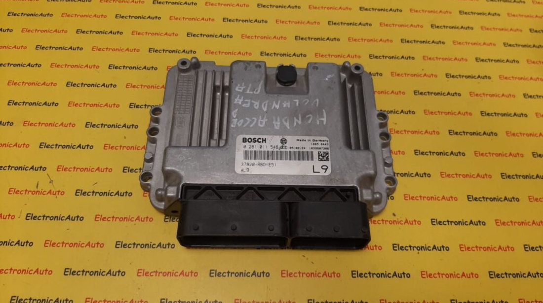 ECU Calculator motor Honda Accord 2.2CDTI 37820RBDE51, 0281011546