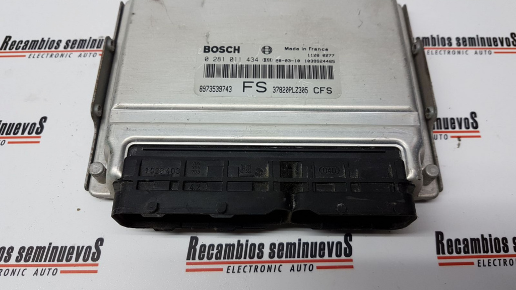 ECU Calculator Motor HONDA CIVIC, 0281011434, 8973539743 FS, 8973539743FS, 37820PLZ305 CFS,