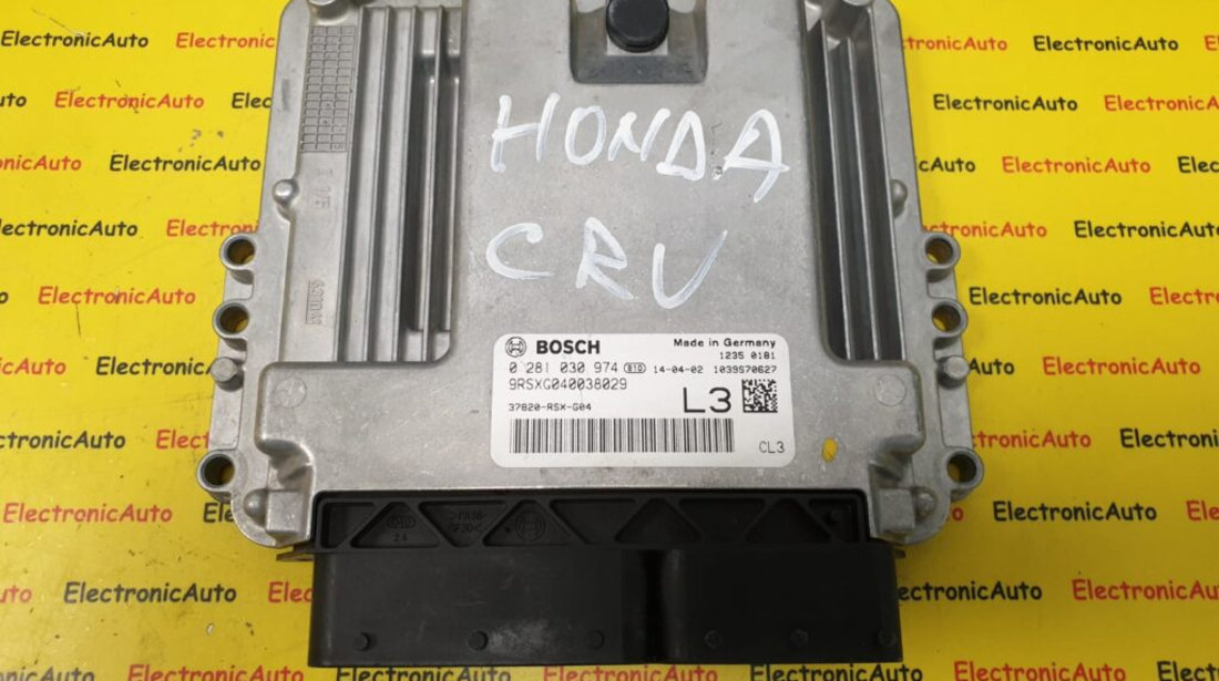 ECU Calculator Motor Honda Cr v, 0281030974, 37820RSXG04