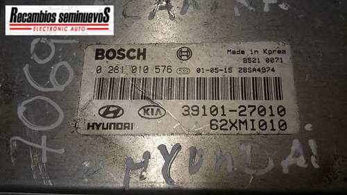 ECU Calculator Motor HYUNDAI ELANTRA, 0281010576, 3910127010,