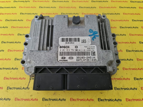 ECU Calculator Motor HYUNDAI KIA GETZ , 0281012752, 391032A510