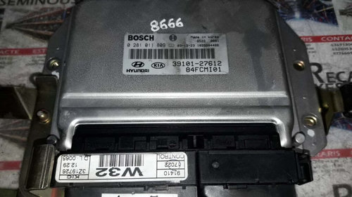 ECU Calculator Motor HYUNDAI MATRIX, 0281011809, 3910127612,