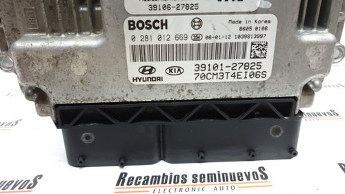 ECU Calculator Motor HYUNDAI SANTA FE, 3910127825, 3910627825, 0281012669, 70CM3T4EI06S,
