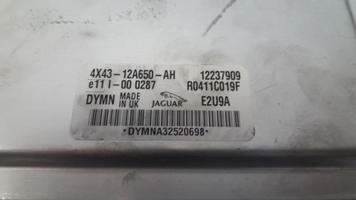 ECU Calculator motor Jaguar X-Type, 4X4312A650AH, 12237909, R0411C019F, DYMN,