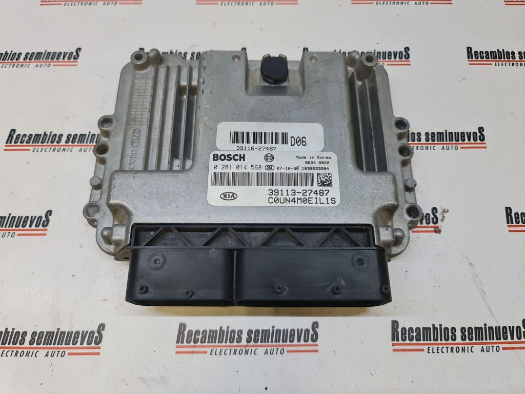 ECU Calculator motor KIA CARENS, 0281014568, 3911327487,