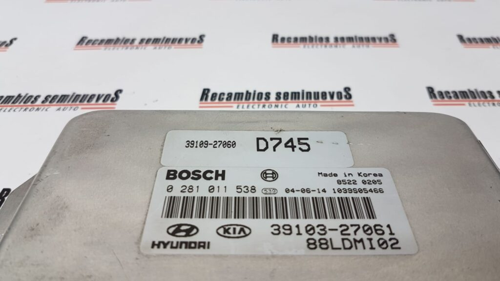 ECU Calculator Motor KIA CERATO, 0281011538, 3910327061, 88LDMI02, 3910927060,