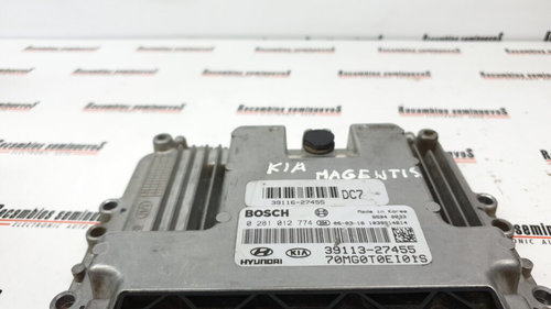 ECU Calculator Motor KIA MAGENTIS, 0281012774, 3911327455, 70MG0T0EI01S,