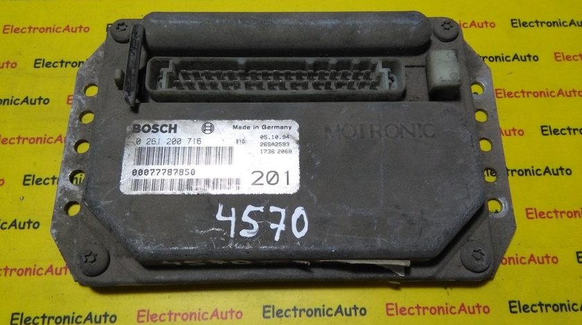 ECU Calculator motor Lancia Y 1.1 0261200716, 00077787850, 7778785