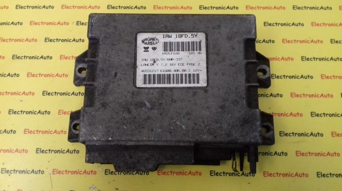 ECU Calculator Motor Lancia Y 1.2, 46531217, IAW18FD5Y