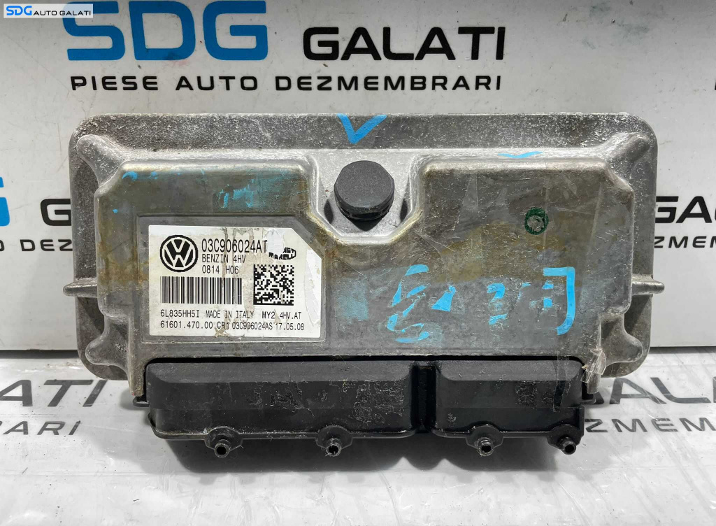 ECU Calculator Motor Magneti Marelli Seat Ibiza 5 MK5 1.4 Benzina CGGA CGGB 2007 - 2015 Cod 03C906024AT [L4467] [L4468]