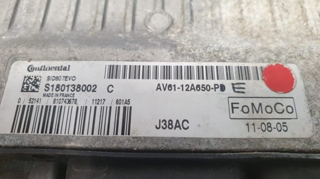 ECU Calculator Motor Mazda 3 1.6 TDCi, AV61-12A650-PE, SID807EVO