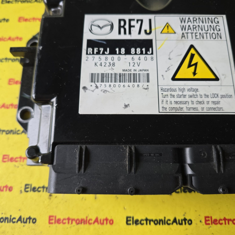 ECU Calculator motor MAZDA 6, RF7J18881J, 2758006408, RFJ7,
