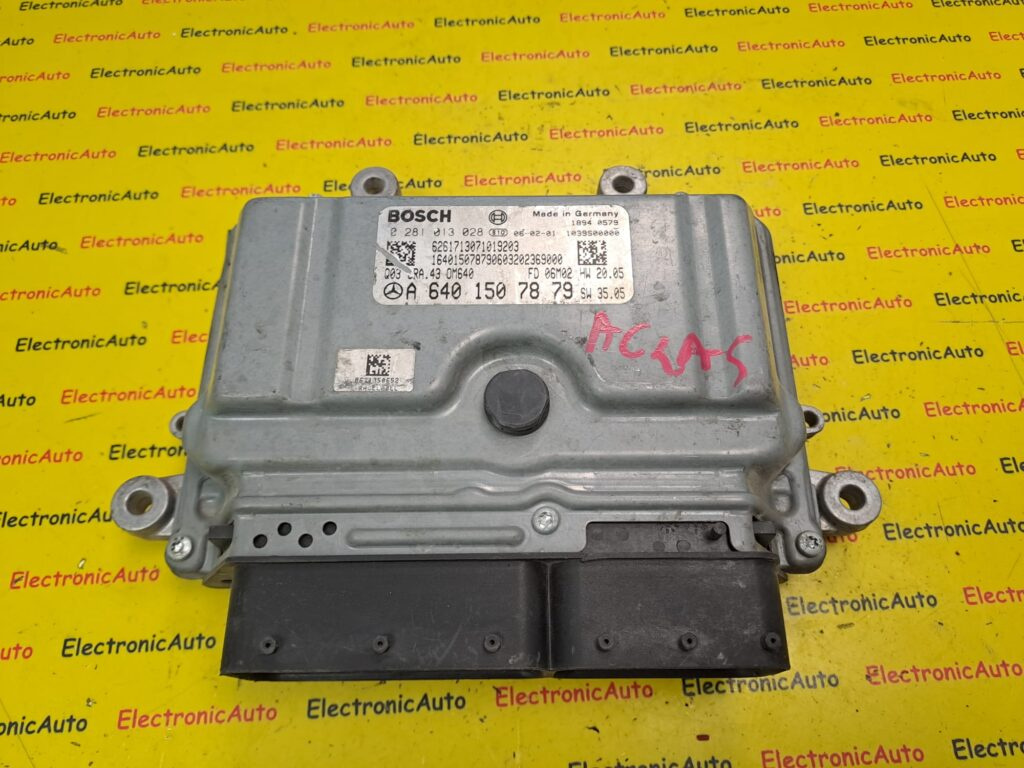 ECU Calculator motor Mercedes A, A6401507879, 0281013028,