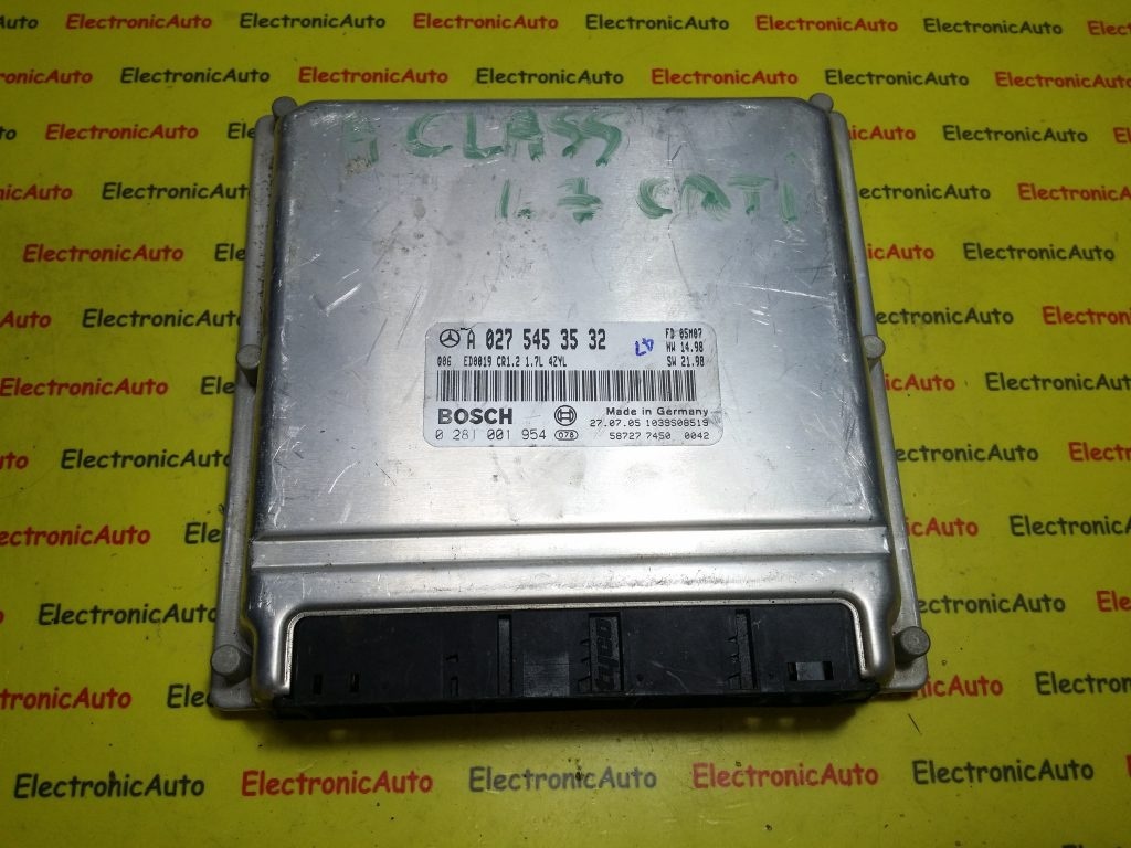 ECU Calculator motor Mercedes A class 170D A0275453532, 0281001954