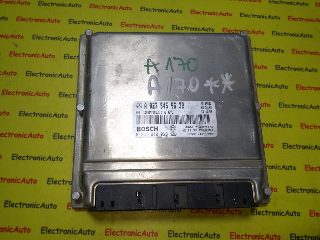ECU Calculator motor Mercedes A170 1.7CDI 0281010039