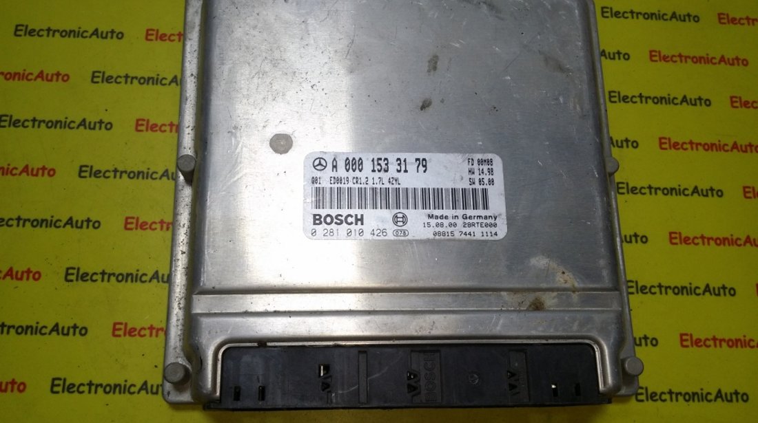 ECU Calculator motor Mercedes A170 1.7CDI 0281010426