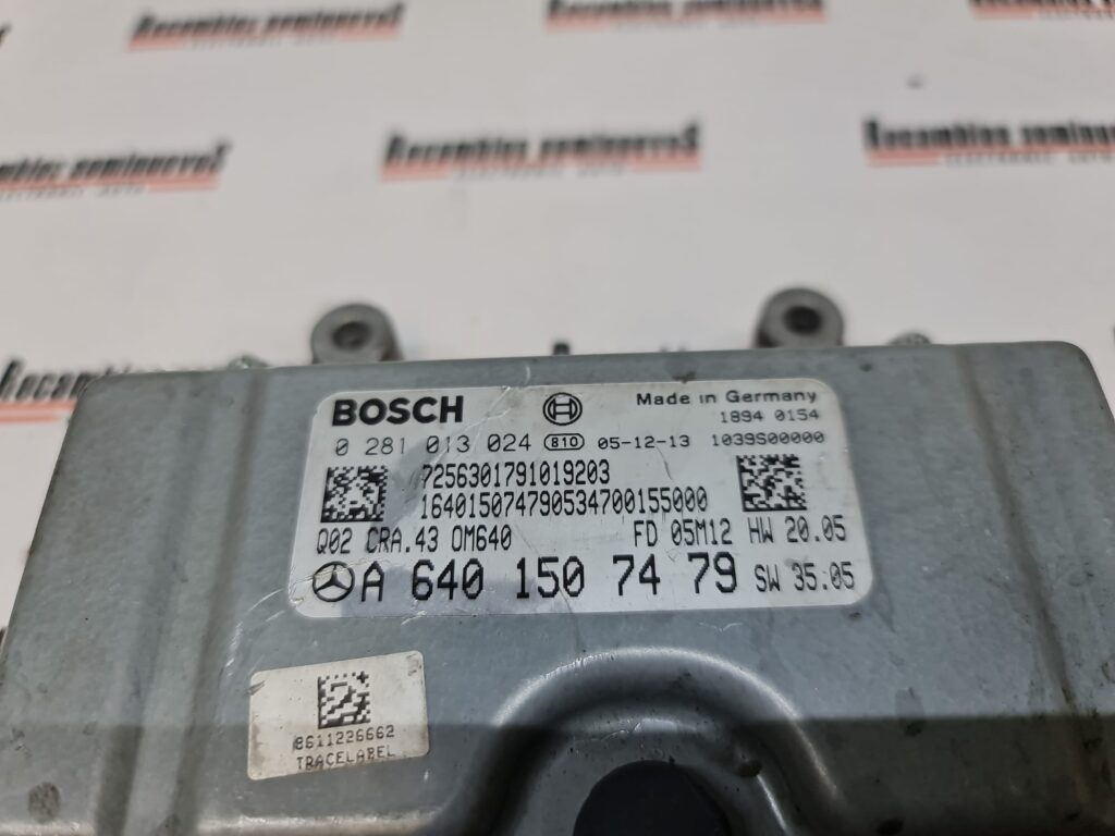 ECU Calculator Motor MERCEDES-BENZ Class B, 0281013024, A6401507479, CRA43,