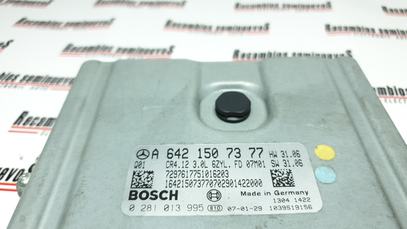 ECU Calculator Motor MERCEDES-BENZ Class E 0281013995, A6421507377, CR412,