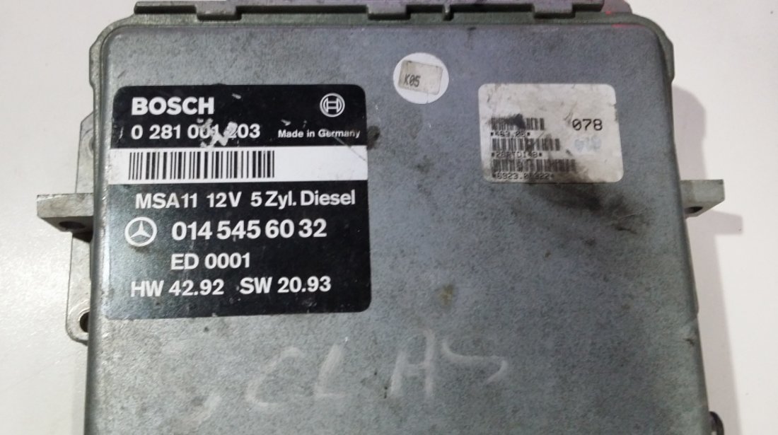 ECU Calculator motor Mercedes-Benz W202 0145456032