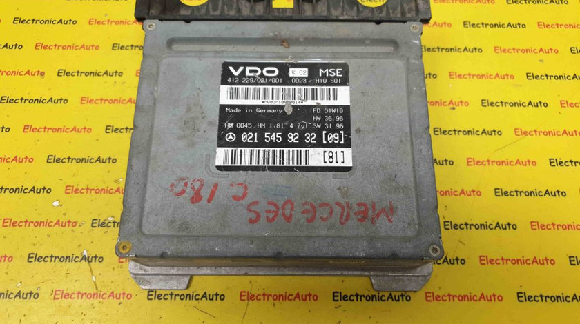 ECU Calculator Motor Mercedes C 1.8, 0215459232, VDO K02 MSE,