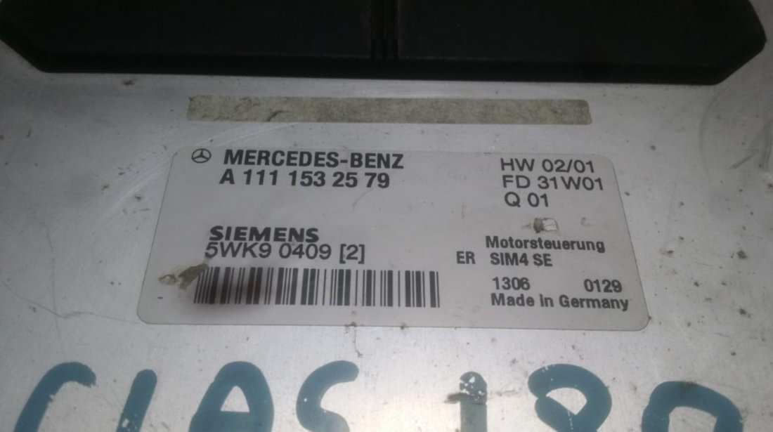 ECU Calculator motor Mercedes C180 1.8 A1111532579, 5WK904092