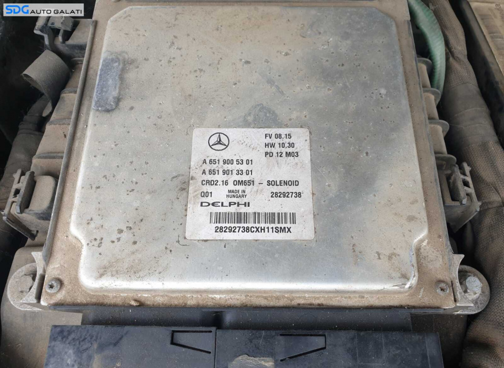 ECU Calculator Motor Mercedes Clasa C Class W204 S204 C200 C220 2.2 CDI 2007 - 2014 Cod A6519005301 A6519013301 28292738 [C8445]