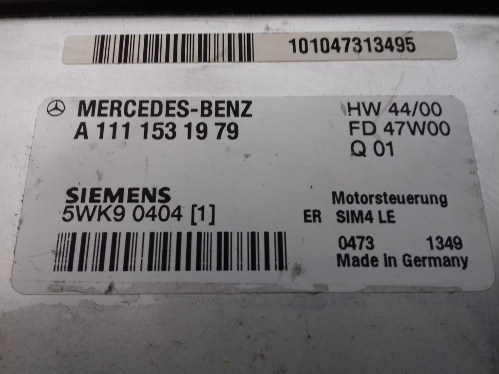ECU Calculator Motor Mercedes CLK230 2.4, A1111531979, 5WK90404