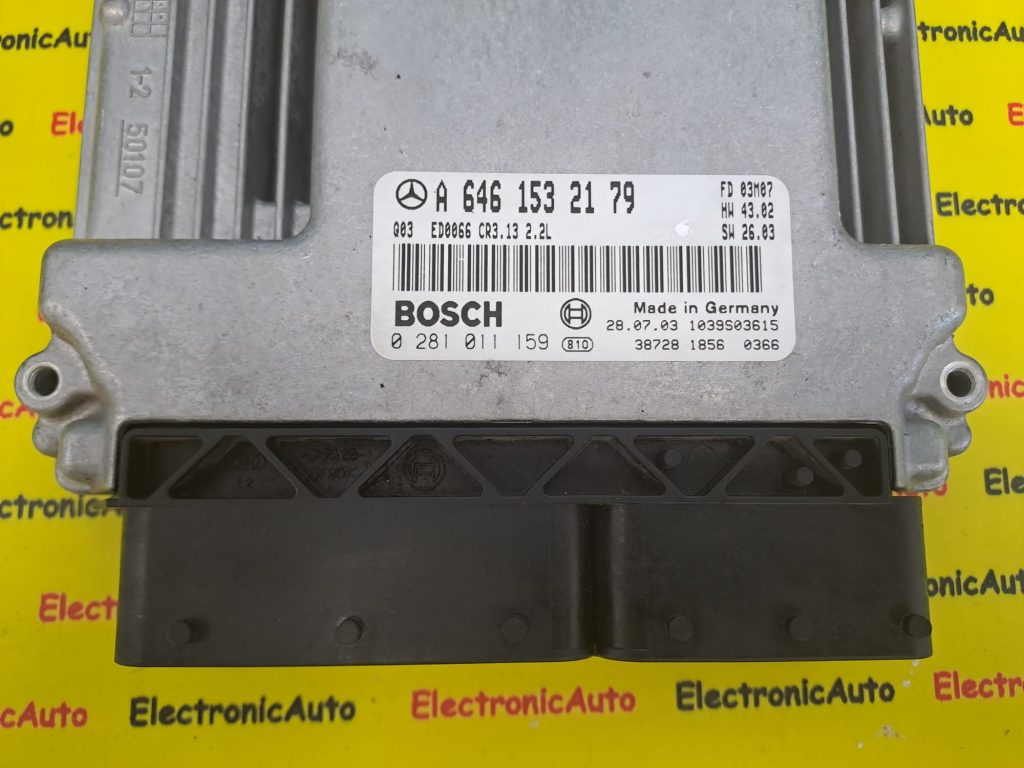 ECU Calculator motor Mercedes E 2.2CDI A6461532179, 0281011159
