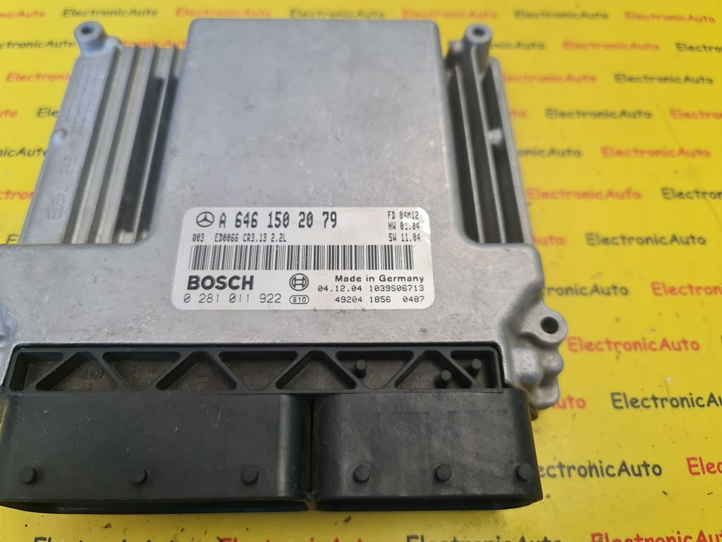 ECU Calculator motor Mercedes E, A6461502079, 0281011922, CR313