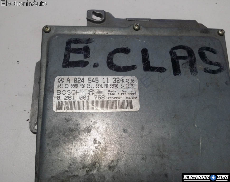 ECU Calculator motor Mercedes E300 3.0TD 0281001753, A0245451132 , MSA15.1 W210