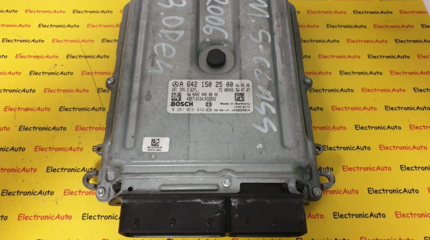 ECU Calculator Motor Mercedes S-CLASS, A6421502500, HWA0024460640, 0281015342, CR5.3