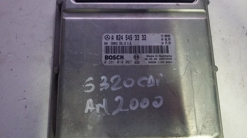 ECU Calculator motor Mercedes S320 3.2CDI 0281010067