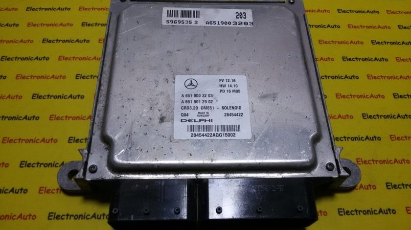 ECU Calculator motor Mercedes Sprinter 2.2CDI A6519003203, A6519012902