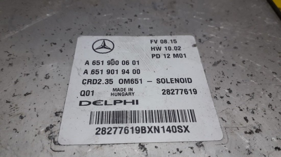 ECU Calculator motor Mercedes Sprinter 2.2CDI A6519000601, A6519019400