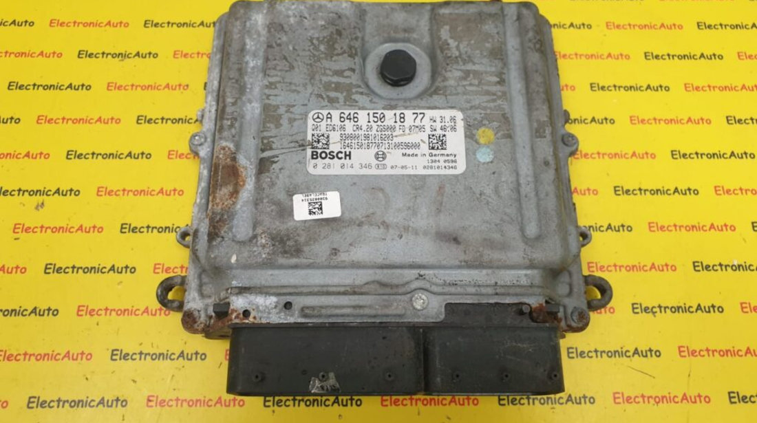 ECU Calculator Motor Mercedes Sprinter 2.2CDi, A6461501877, 0281014346