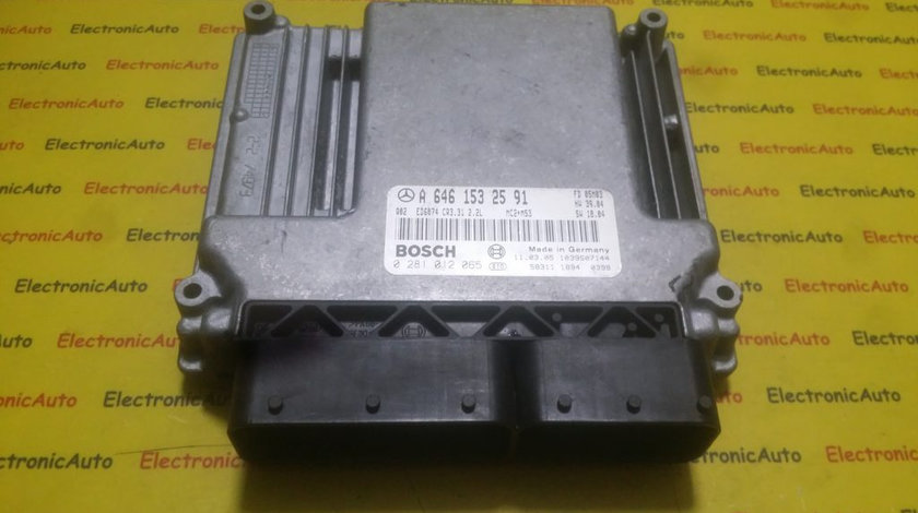 ECU Calculator motor Mercedes Vito 2.2CDI 0281012065, A6461532591