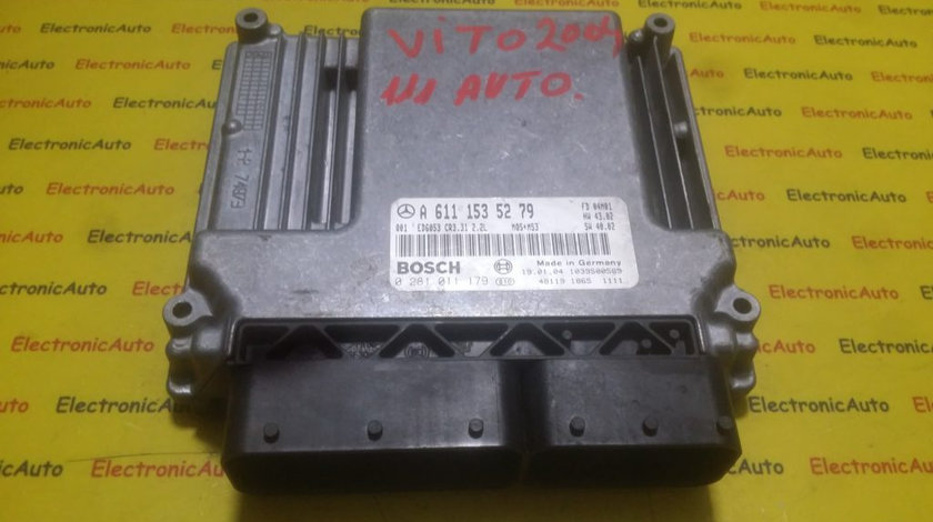 ECU Calculator motor Mercedes Vito 2.2CDI 0281011179, A6111535279