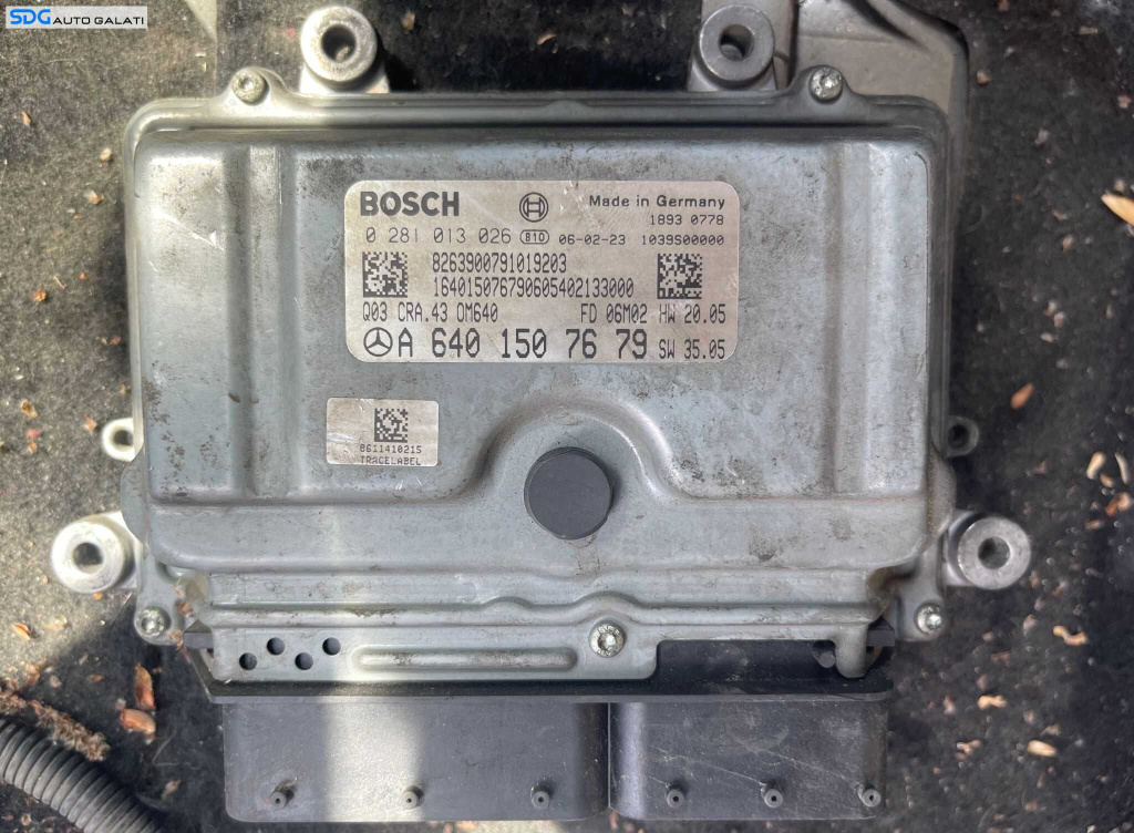 ECU Calculator Motor Mercedes W169 Clasa A Class A160 A180 A200 2.0 CDI 2005 - 2012 Cod A6401507679 0281013026 [C5868]