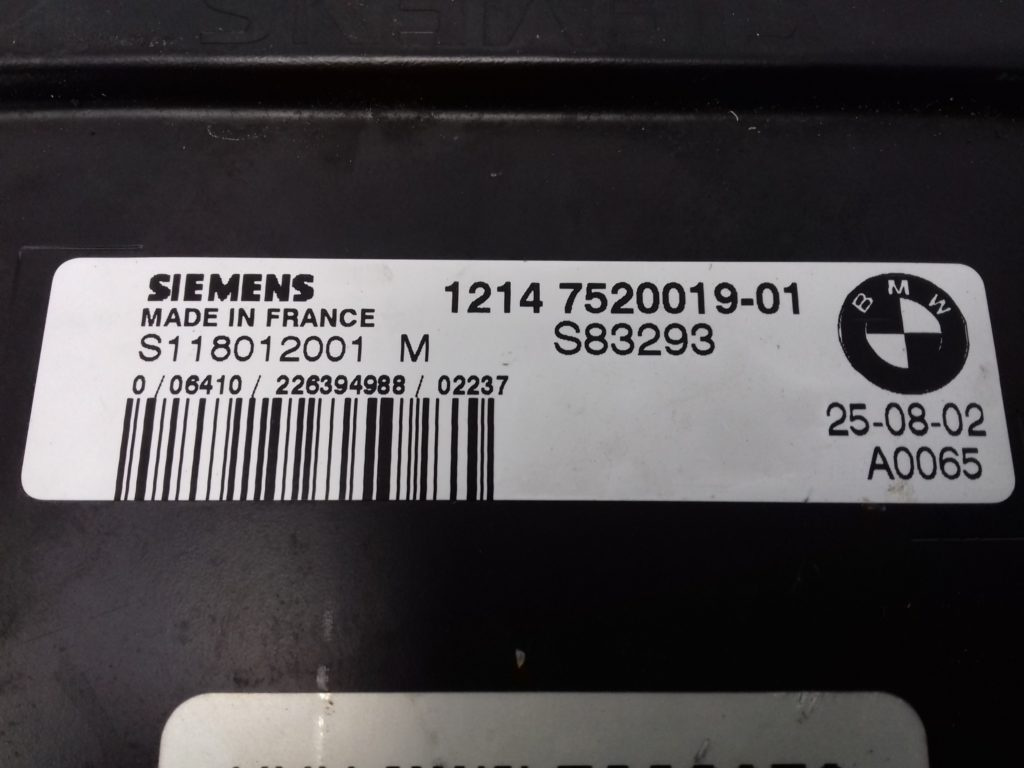 ECU Calculator Motor Mini Cooper 1.6, S118012001M, 1214752001901