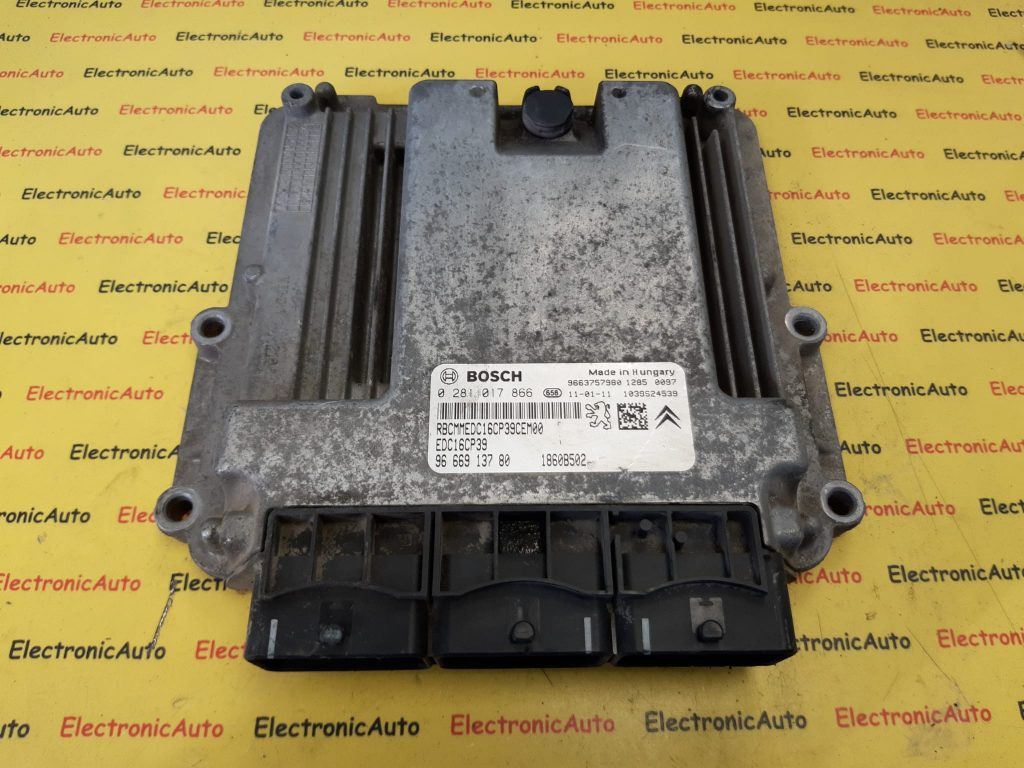 ECU Calculator Motor Mitsubishi Outlander, 1860B502, 0281017866, 9666913780,